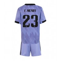 Fotbalové Dres Real Madrid Ferland Mendy #23 Dětské Venkovní 2022-23 Krátký Rukáv (+ trenýrky)